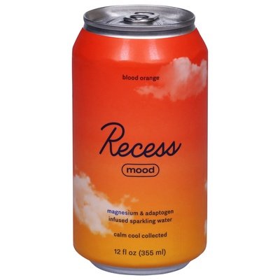 Recess Sparkling Water Blood Orange Mood 12/12 OZ [UNFI #2765188] [ebt]
