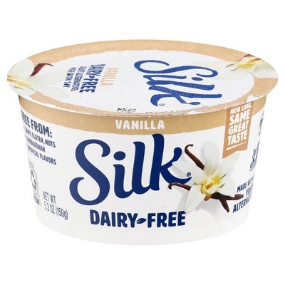 Silk Yogurt Alternative Dairy-Free Vanilla 8/5.3 OZ [UNFI #1988138] [ebt]