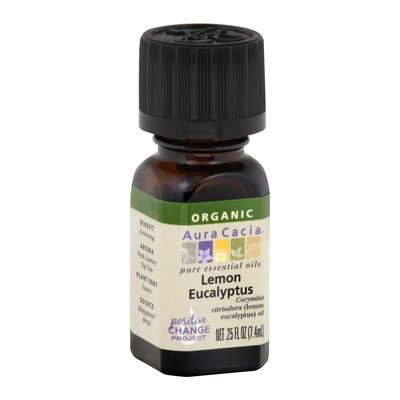 Aura Cacia Essential Oil Organic Lemon Eucalyptus 1/.25 OZ [UNFI-CARLISLE #2043107]