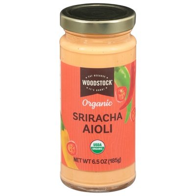 Woodstock Aioli Organic Sriracha 6/6.5 OZ [UNFI #2844785] [ebt]