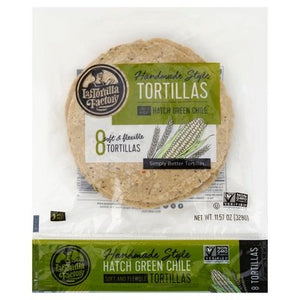 La Tortilla Factory Tortillas Hatch Green Chile Handmade Style 12/8 CT [UNFI #1356583] [ebt]