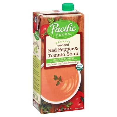 Pacific Foods Soup Organic Red Pepper & Tomato Roasted 12/32 OZ [UNFI #0938712] [ebt]