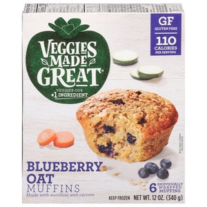 Veggies Made Great Muffins Blueberry Oat 8/12 OZ [UNFI #2321230] [ebt]
