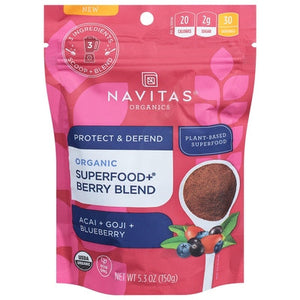 Navitas Organics Superfood + Berry Blend Acai + Goji + Blueberry 6/5.3 OZ [UNFI #2551869]