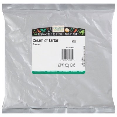 Frontier Nat Prod Co-Op Cream Of Tartar Powder 1LB [UNFI-CARLISLE #310748] [ebt]