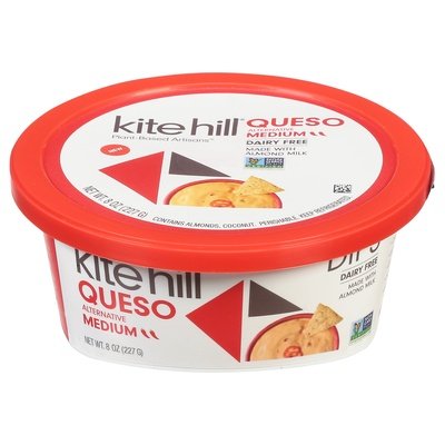 Kite Hill Alternative Dip Dairy Free Queso Medium 6/8 OZ [UNFI #2715456] [ebt]
