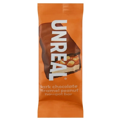 Unreal Nougat Bar Dark Chocolate Caramel Peanut 30/.67 OZ [UNFI-CARLISLE #02531986] [ebt]