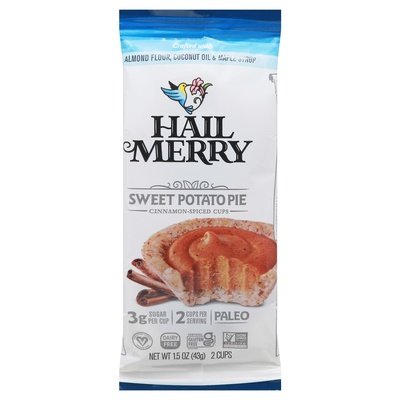 Hail Merry Cinnamon-Spiced Cups Sweet Potato Pie 12/1.5 OZ [UNFI #2760791] [ebt]