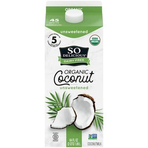 So Delicious Dairy Free Organic Unsweetened Coconutmilk 6/64 OZ [UNFI #865568] [ebt]