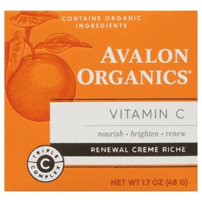 Avalon Organics Renewal Creme Riche Vitamin C 1/1.7 OZ [UNFI-CARLISLE #2534816]