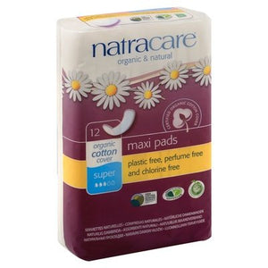 Natracare Pads Maxi Super 1/12 CT [UNFI-CARLISLE #810663]