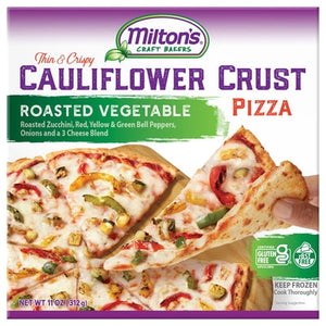 Miltons Pizza Cauliflower Crust Roasted Vegetable Thin & Crispy 8/11 OZ [UNFI #2857654] [ebt]