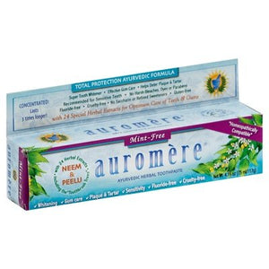 Auromere Toothpaste Ayurvedic Herbal Mint-Free 1/4.16 OZ [UNFI-CARLISLE #1105170]