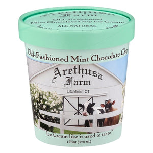 Arethusa Farm Ice Cream Old-Fashioned Mint Chocolate Chip 8/1 PINT [UNFI #02600914] [ebt]