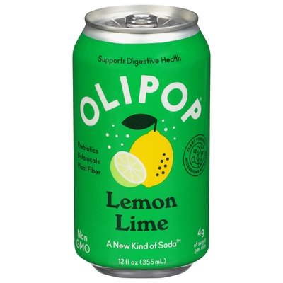 Olipop Soda Lemon Lime 12/12 OZ [UNFI #2921815] [ebt]