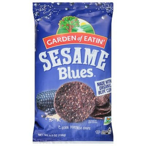 Garden Of Eatin Corn Tortilla Chips Sesame Blues 12/5.5 OZ [UNFI #2627206] [ebt]