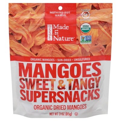 Made In Nature Supersnacks Sweet & Tangy Mangoes 6/3 OZ [UNFI #2207231] [ebt]