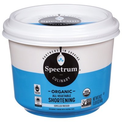 Spectrum Naturals Shortening Organic All-Vegetable 12/24 OZ [UNFI #686386] [ebt]