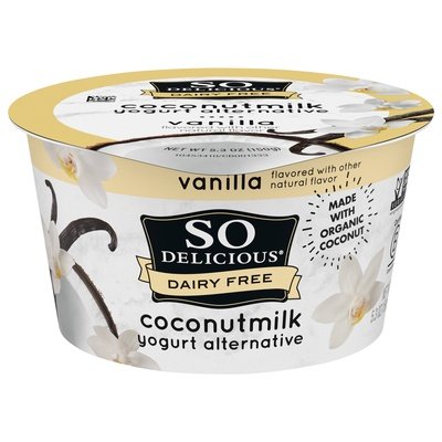 So Delicious Yogurt Alternative Vanilla Coconutmilk 12/5.3 OZ [UNFI #2316792] [ebt]