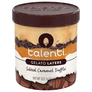 Talenti Gelato E Sorbetto Gelato Layers Salted Caramel Truffle 8/11.4 OZ [UNFI #2404978] [ebt]