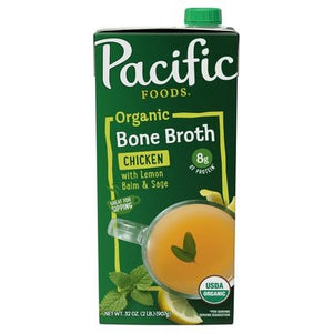 Pacific Foods Bone Broth Organic Chicken 12/32 OZ [UNFI #2983815] [ebt]