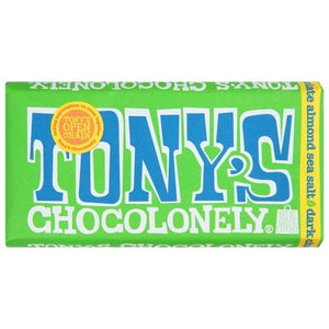 Tonys Chocolonely Dark Chocolate Almond Sea Salt 15/6.35OZ [UNFI #2377562] [ebt]