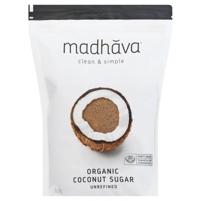 Madhava Coconut Sugar Organic Unrefined 6/16 OZ [UNFI #1054550] [ebt]