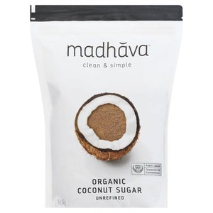 Madhava Coconut Sugar Organic Unrefined 6/16 OZ [UNFI #1054550] [ebt]