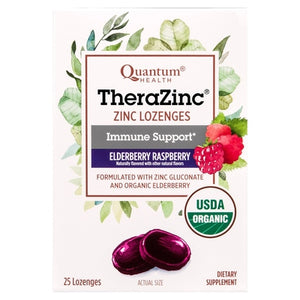Quantum Health Zinc Lozenges Elderberry Raspberry 1/25 CT [UNFI-CARLISLE #2982502]