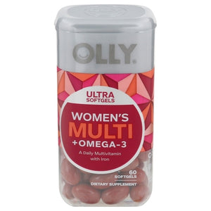 Olly Multi + Omega-3 Womens Ultra Softgels 60 CT [UNFI-CARLISLE #2736353]