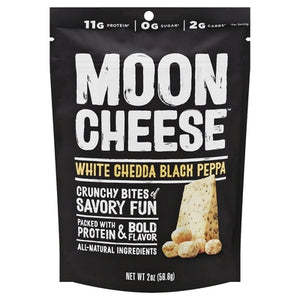Moon Cheese Cheese Snack White Chedda Black Peppa 12/2 OZ [UNFI #2632891] [ebt]