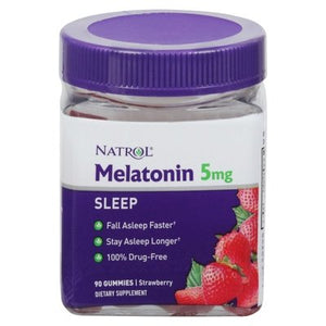 Natrol Melatonin Sleep 5 Mg Gummies Strawberry 1/90 CT [UNFI-CARLISLE #2251577]