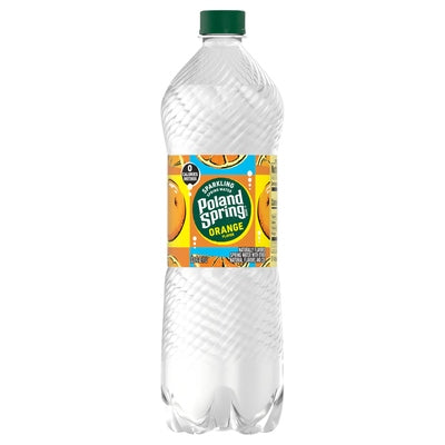 Poland Spring Spring Water Sparkling Orange Flavor 12/33.8 OZ [UNFI #0494021] [ebt]