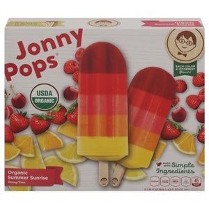 Jonnypops Pops Summer Sunrise Organic 6/14.8 OZ [UNFI #2923563] [ebt]