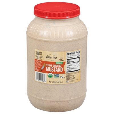 Woodstock Mustard Organic Stone Ground 4/8 LB [UNFI #778092] [ebt]