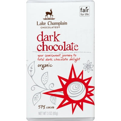 Lake Champlain Dark Chocolate Organic 57% Cocoa 12/3 OZ [UNFI-CARLISLE #02606697] [ebt]