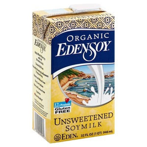 Eden Foods Soymilk Unsweetened 12/32 OZ [UNFI #683987] [ebt]