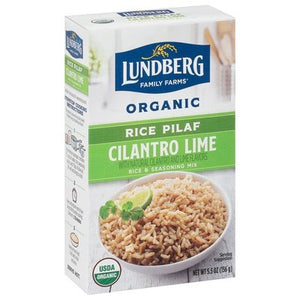 Lundberg Family Farms Rice Pilaf Organic Cilantro Lime 6/5.5 OZ [UNFI #2260503] [ebt]