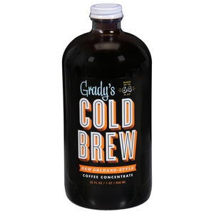 Gradys Cold Brew Coffee Concentrate New Orleans Style Cold Brew 6/32 OZ [UNFI #01686088] [ebt]