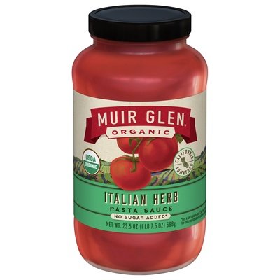 Muir Glen Pasta Sauce Organic Italian Herb 12/23.5 OZ [UNFI #2907228] [ebt]