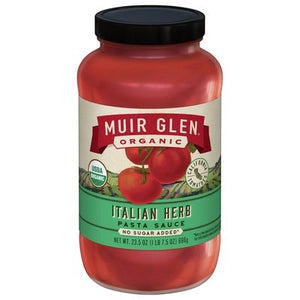 Muir Glen Pasta Sauce Organic Italian Herb 12/23.5 OZ [UNFI #2907228] [ebt]