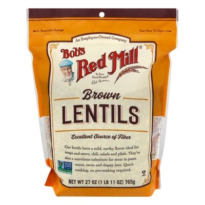 Bobs Red Mill Lentils Brown 4/27 OZ [UNFI #2597110] [ebt]