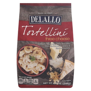 Delallo Tortellini Three Cheese 12/8.8 OZ [UNFI #01582980] [ebt]
