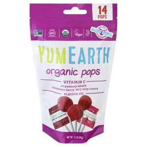 Yumearth Pops Organic Strawberry Smash Razzmatazz Berry Very Very Cherry 6/3 OZ [UNFI #0274746] [ebt]
