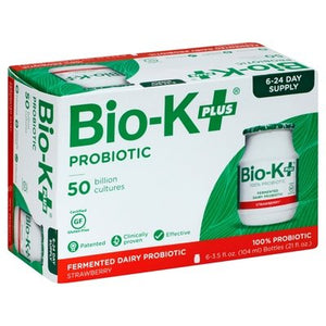Bio-K Bio-K+ Strawberry 6Pk 4/6/3.5FZ [UNFI #2121192] [ebt]