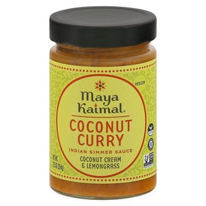 Maya Kaimal Simmer Sauce Indian Coconut Curry Medium 6/12.5 OZ [UNFI #2958650] [ebt]