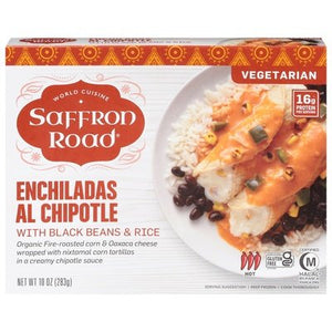 Saffron Road Enchiladas Al Chipotle Hot 8/10 OZ [UNFI #1649052] [ebt]
