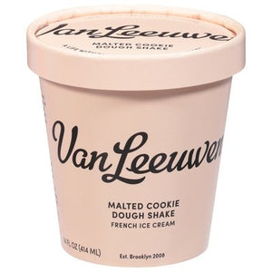 Van Leeuwen Ice Cream French Ice Cream Malted Cookie Dough Shake 8/14 OZ [UNFI #2436798] [ebt]