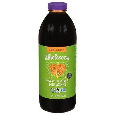 Wholesome Molasses Organic Unsulphured 12/32 OZ [UNFI #452078] [ebt]