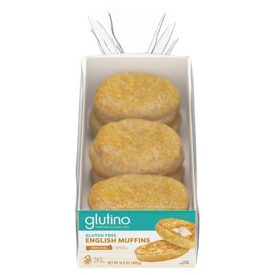 Glutino English Muffins Gluten Free Original 6/16.9 OZ [UNFI #782615] [ebt]